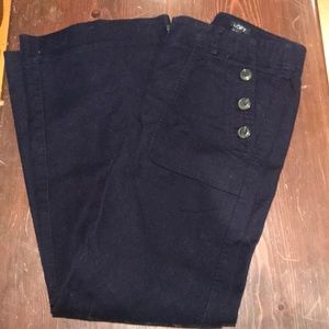 Navy Boot Cut Sailor Pant